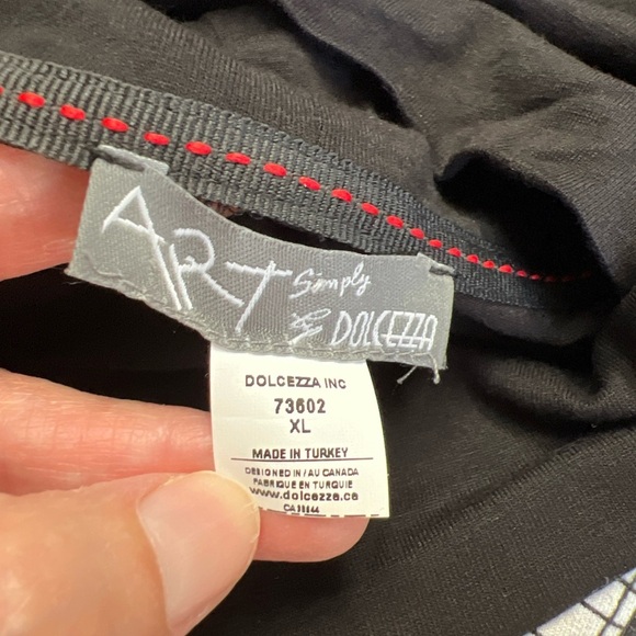 Simply Art by Dolcezza Abstract Print Tunic Top Art to Wear Funky - Picture 6 of 6